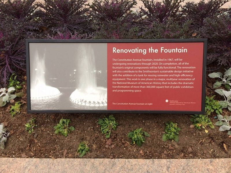 Renovating the Fountain Marker image. Click for full size.