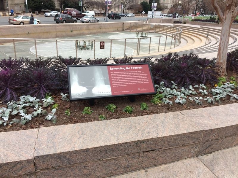 Renovating the Fountain Marker image. Click for full size.