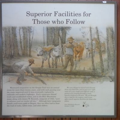 Superior Facilities for Those who Follow panel image. Click for full size.