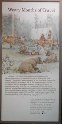 Weary Months of Travel panel. Click for full size. Weary Months of Travel panel image. Click for full size.