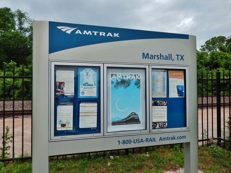 Texas & Pacific Depot Sign image. Click for full size.