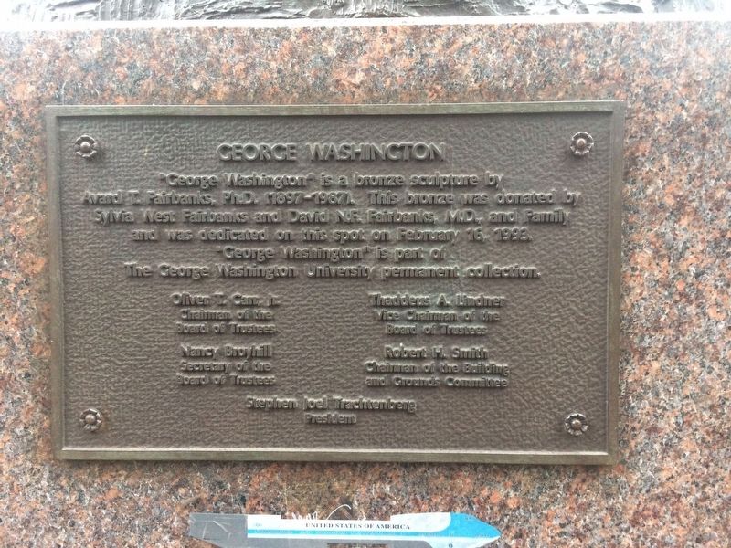 George Washington Marker image. Click for full size.