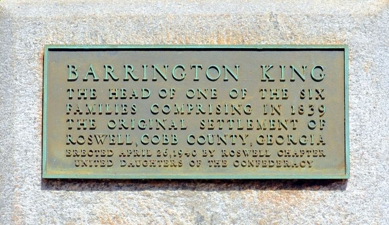 Barrington King Marker image. Click for full size.