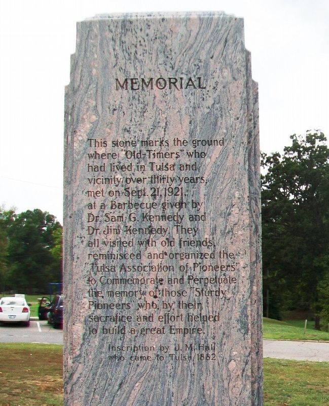 Pioneer Association Picnic Grounds 1921 Memorial Dedication. Click for full size. Pioneer Association Picnic Grounds 1921 Memorial Dedication image. Click for full size.