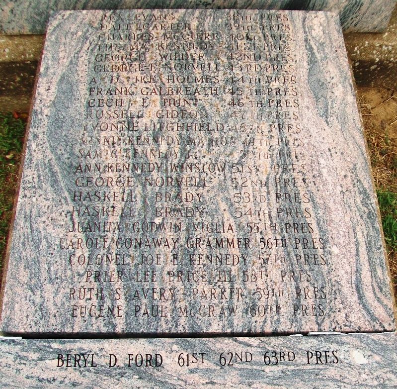 Pioneer Association Picnic Grounds 1921 Memorial Presidents. Click for full size. Pioneer Association Picnic Grounds 1921 Memorial Presidents image. Click for full size.