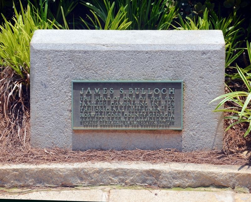 James S. Bulloch Marker. Click for full size. James S. Bulloch Marker image. Click for full size.