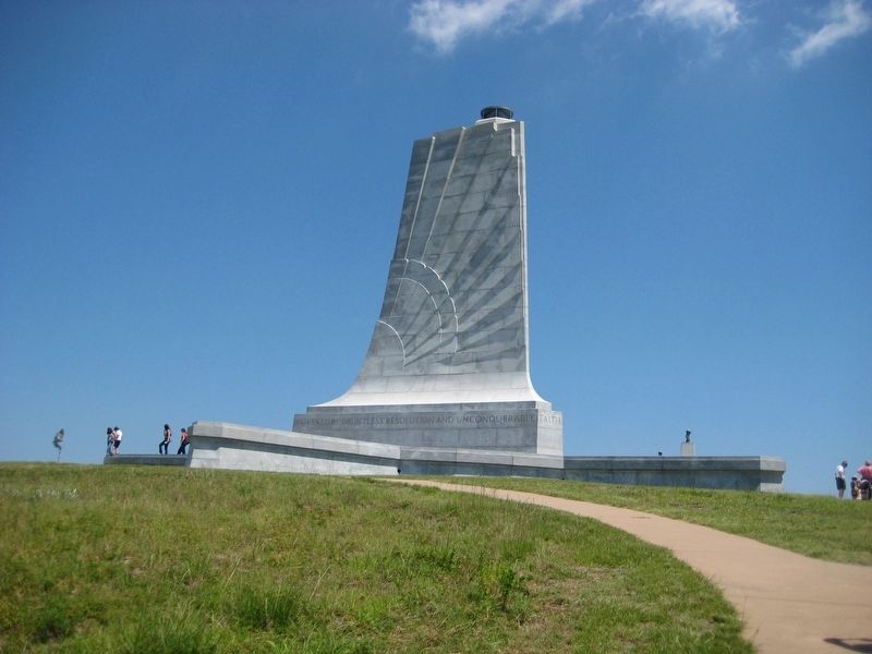 Western side of the Wright Brothers National Memorial image. Click for full size.