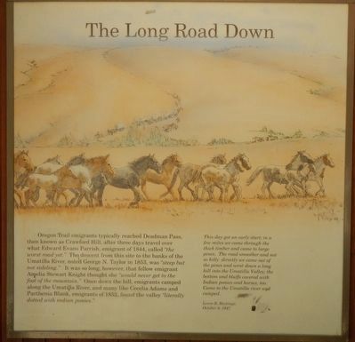 The Long Road Down panel image. Click for full size.
