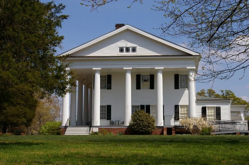 Barrington Hall (Side View), the Barrington King Home in Roswell image. Click for full size.