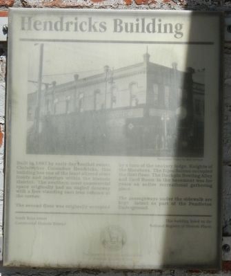 Hendricks Building Marker image. Click for full size.