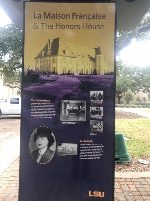 La Maison Française & The Honors House Marker. Click for full size. La Maison Française & The Honors House Marker image. Click for full size.