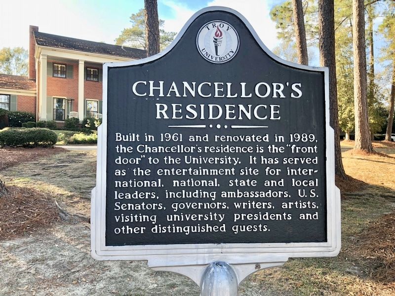 Chancellor's Residence Marker image. Click for full size.