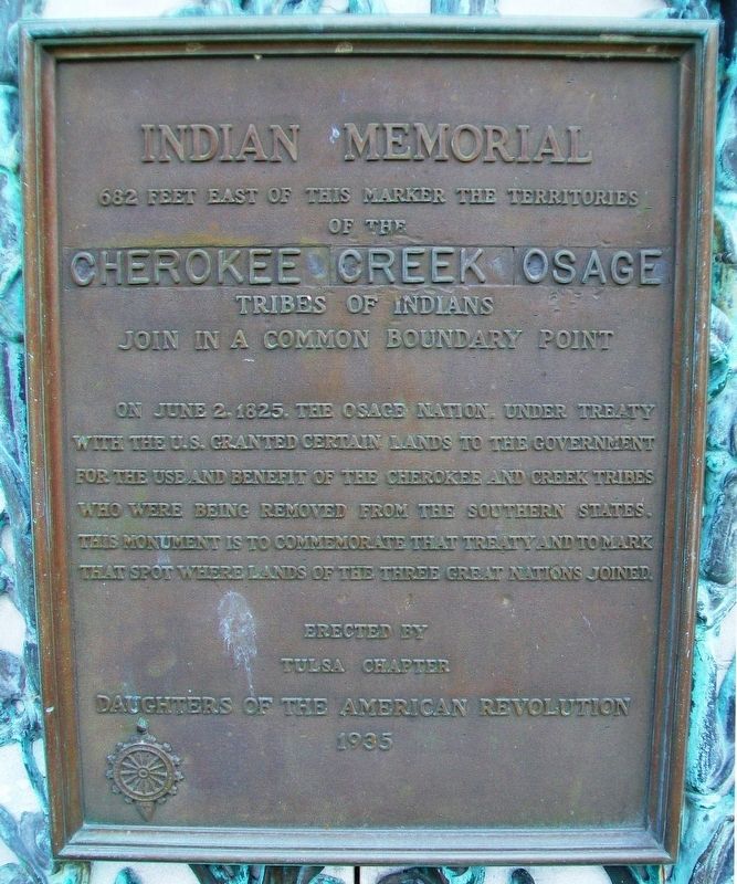 Indian Memorial Marker. Click for full size. Indian Memorial Marker image. Click for full size.