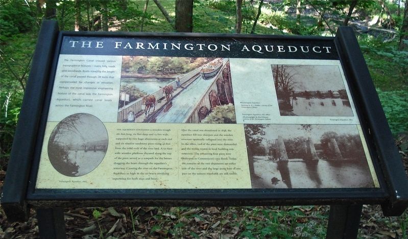 The Farmington Aqueduct Marker image. Click for full size.