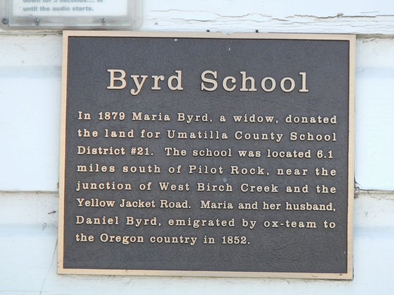 Byrd School Marker image. Click for full size.