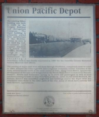 Union Pacific Depot Marker image. Click for full size.