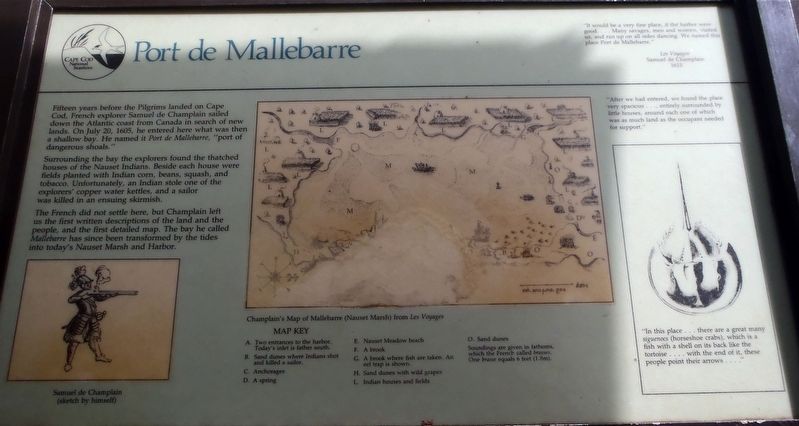 Port de Mallebarre Marker image. Click for full size.