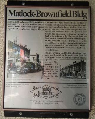 Matlock - Brownfield Bldg Marker image. Click for full size.