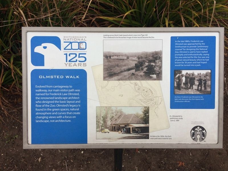Olmsted Walk Marker image. Click for full size.