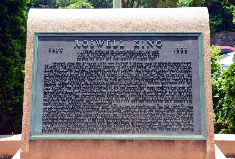 Roswell King Marker image. Click for full size.