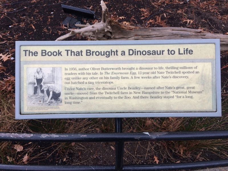 The Book That Brought a Dinosaur to Life Marker image. Click for full size.