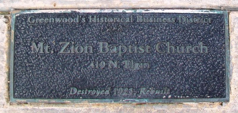 Mt. Zion Baptist Church Marker. Click for full size. Mt. Zion Baptist Church Marker image. Click for full size.