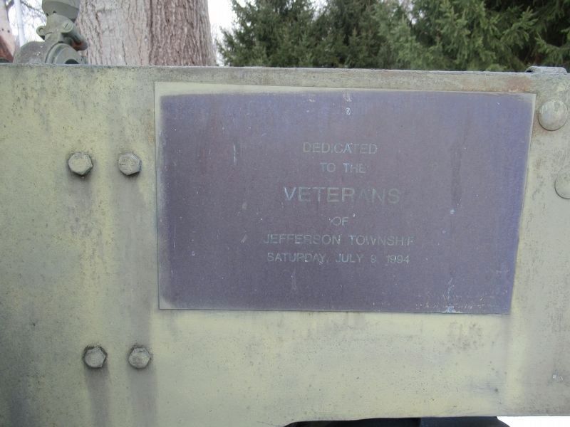 Plaque on the Howitzer image. Click for full size.