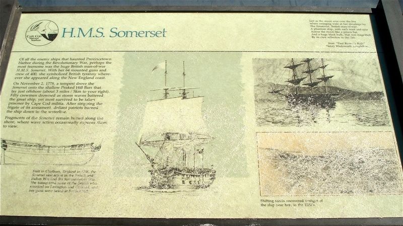 H.M.S. Somerset Marker image. Click for full size.