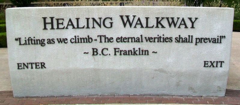Healing Walkway Entrance Marker. Click for full size. Healing Walkway Entrance Marker image. Click for full size.