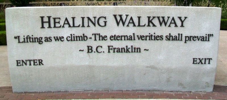 Healing Walkway Entrance Marker image. Click for full size.