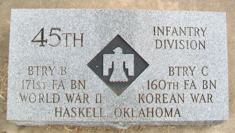 Btry B 171st Field Artillery Bn / Btry C 160th Field Artillery Bn Marker. Click for full size. Btry B 171st Field Artillery Bn / Btry C 160th Field Artillery Bn Marker image. Click for full size.