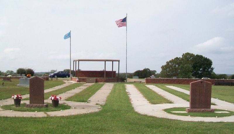 Battery E and Battery C 160th Field Artillery Monument (on right) image. Click for full size.