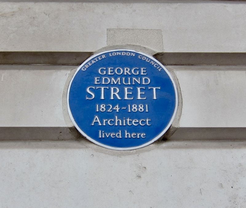 George Edmund Street Marker. Click for full size. George Edmund Street Marker image. Click for full size.