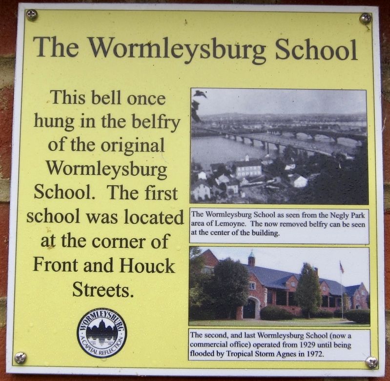 The Wormleysburg School Marker. Click for full size. The Wormleysburg School Marker image. Click for full size.