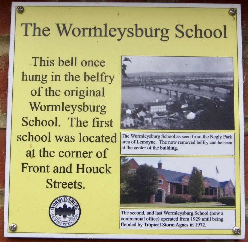 The Wormleysburg School Marker image. Click for full size.