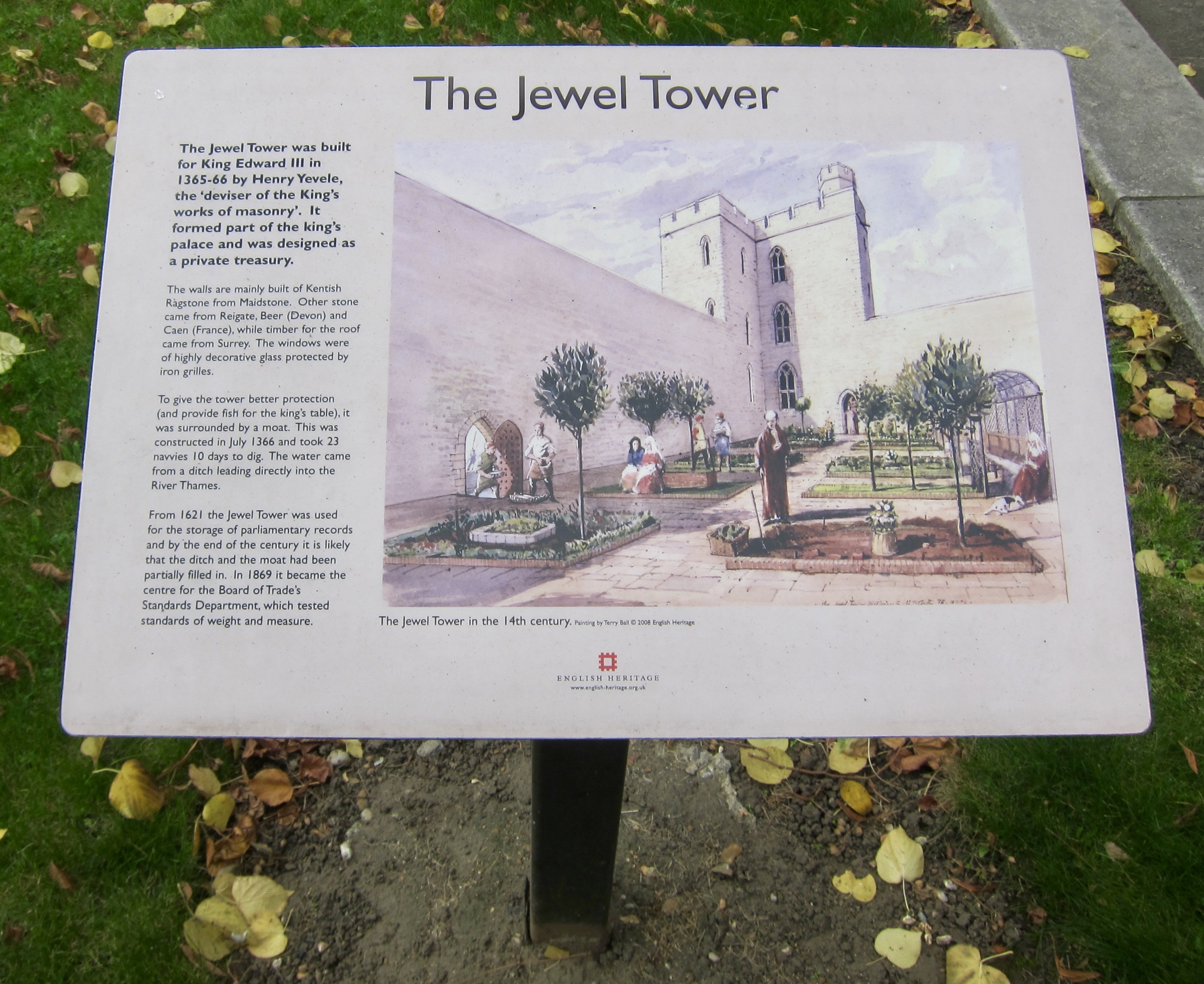 The Jewel Tower Marker