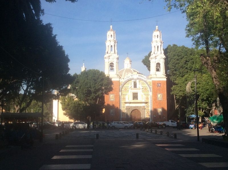 The Church of Guadalupe and Marker. Click for full size. The Church of Guadalupe and Marker image. Click for full size.