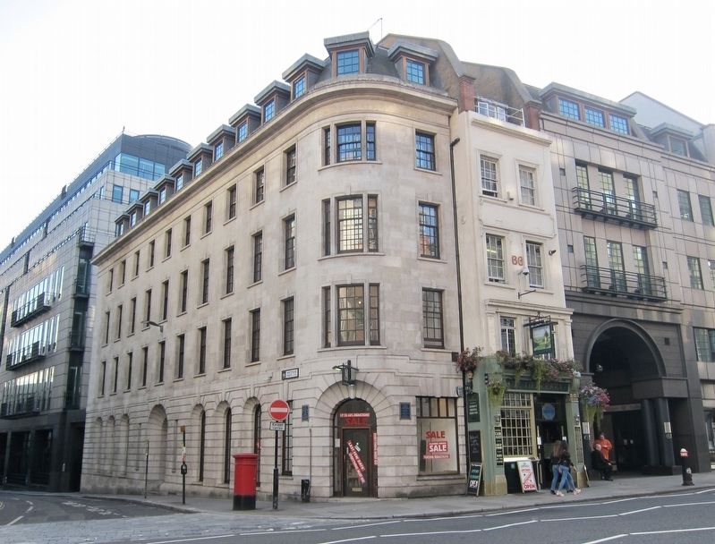 Two Famous Clockmakers Marker - Wide View image. Click for full size.