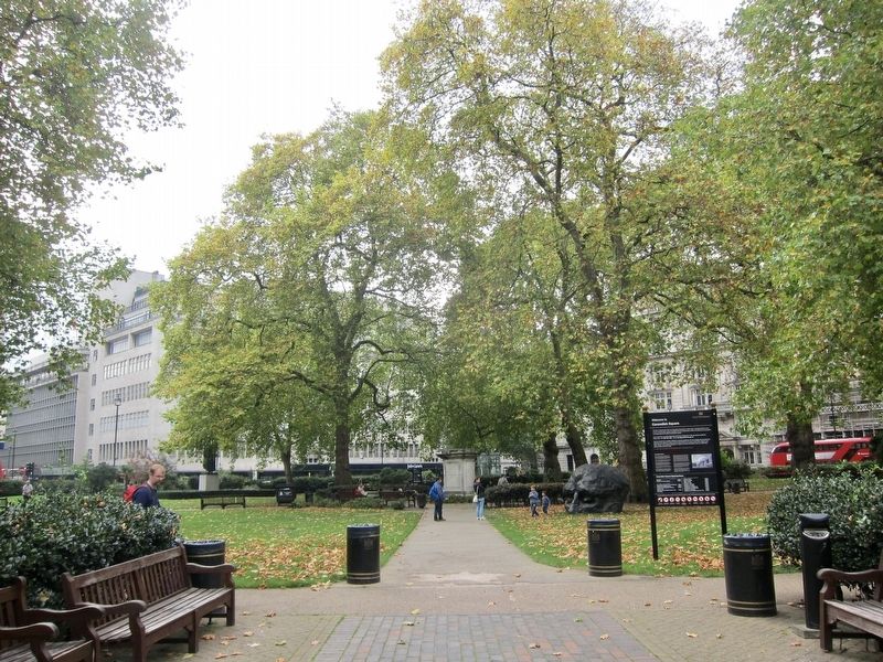 Cavendish Square and Marker - Wider View image. Click for full size.