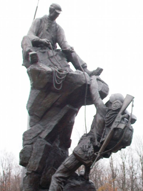 Military Mountaineers Monument. Click for full size. Military Mountaineers Monument image. Click for full size.