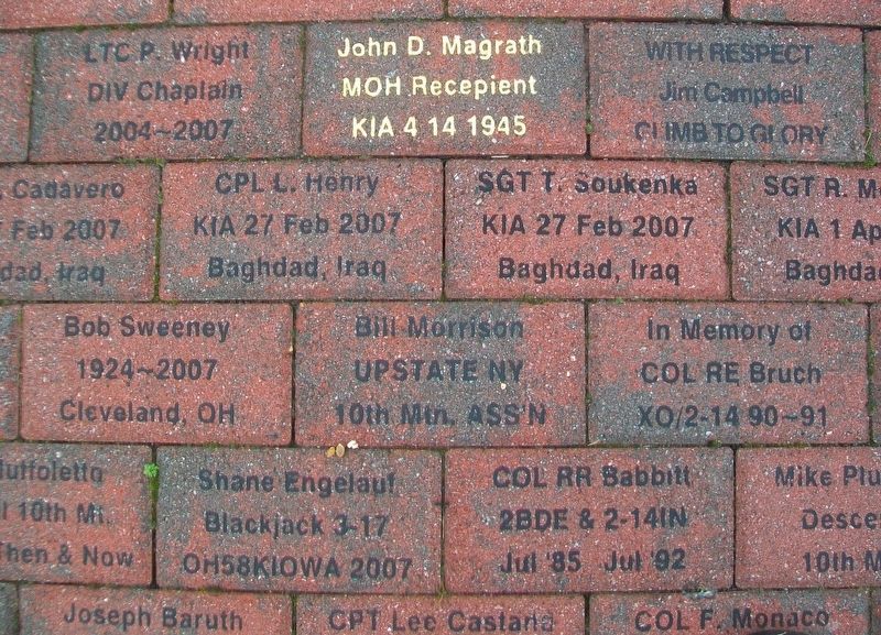 10th Mountain Division Memorial Park Pavers. Click for full size. 10th Mountain Division Memorial Park Pavers image. Click for full size.