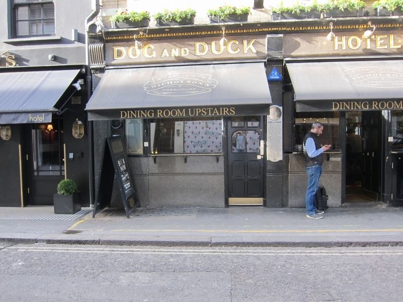 The Dog and Duck Marker - Wide View. Click for full size. The Dog and Duck Marker - Wide View image. Click for full size.