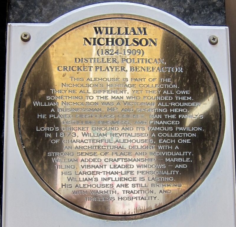 William Nicholson Marker. Click for full size. William Nicholson Marker image. Click for full size.