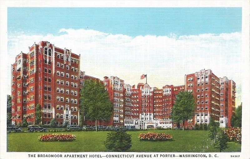 <i>The Broadmoor Apartment Hotel - Connecticut Avenue at Porter - Washington, D. C.</i> image. Click for full size.