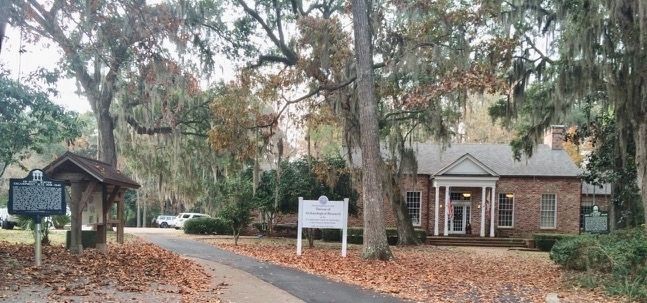 Wide view of marker and nearby Governor John W. Martin House.. Click for full size. Wide view of marker and nearby Governor John W. Martin House. image. Click for full size.