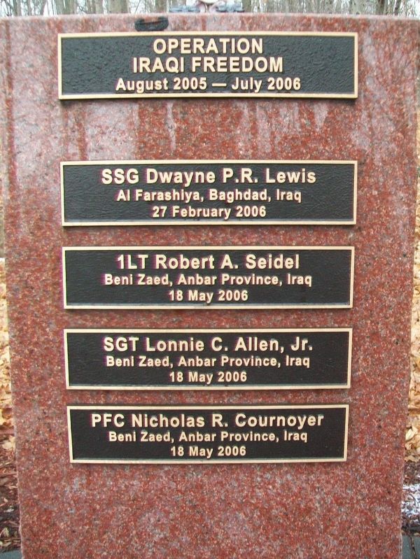 2d Battalion, 22nd Infantry Regiment Memorial Honored Dead image. Click for full size.