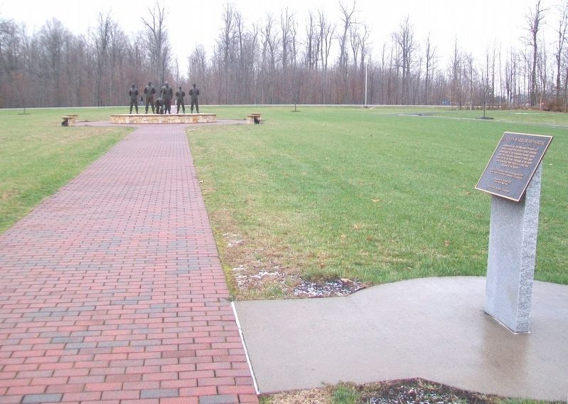 Fallen Warrior Memorial and Marker image. Click for full size.