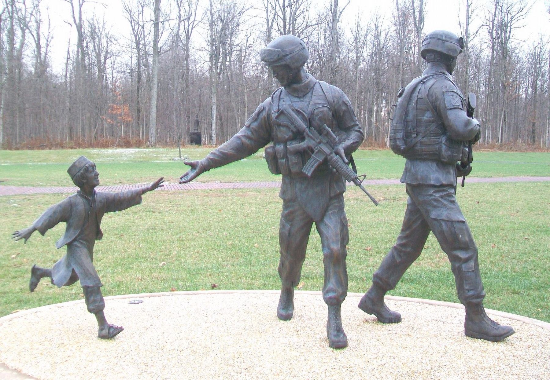 Fallen Warrior Memorial. Click for full size. Fallen Warrior Memorial image. Click for full size.