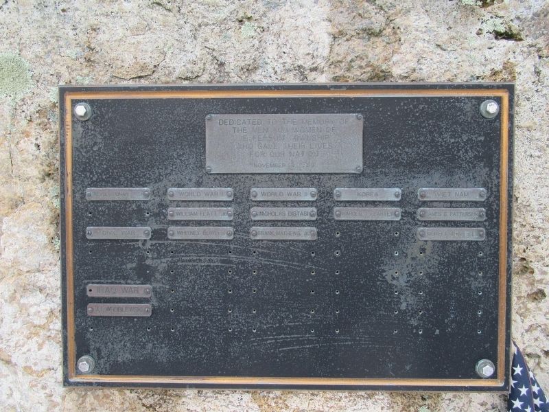 Remembrance Marker. Click for full size. Remembrance Marker image. Click for full size.