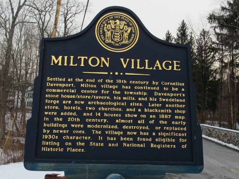 Milton Village Marker image. Click for full size.